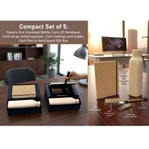 eco-luxe-5-in-1-sustainable-corporate-gift-set-cork-a5-notebook-insulated-bottle-pen-card-holder-keychain
