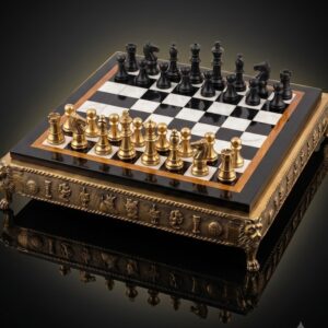 Premium Antiqued Gold & Bronze Chess Collection
