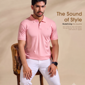 mens-solid-pink-rib-collar-casual-polo-t-shirt
