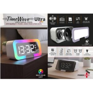 timewave-ultra-multi-function-led-digital-clock-with-bluetooth-speaker-mobile-stand-rgb-lights